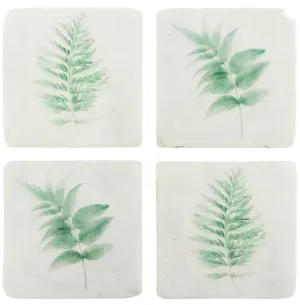 Tracie Fern Resin Coasters 10x10cm Set of 4