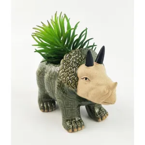 Triceratops Dinosaur Planter