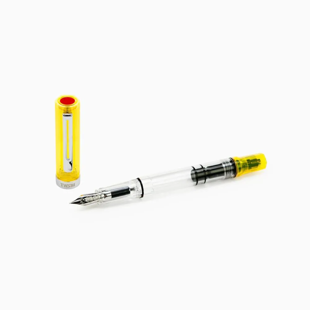 TWSBI Eco Transparent Yellow Fountain Pen, Medium