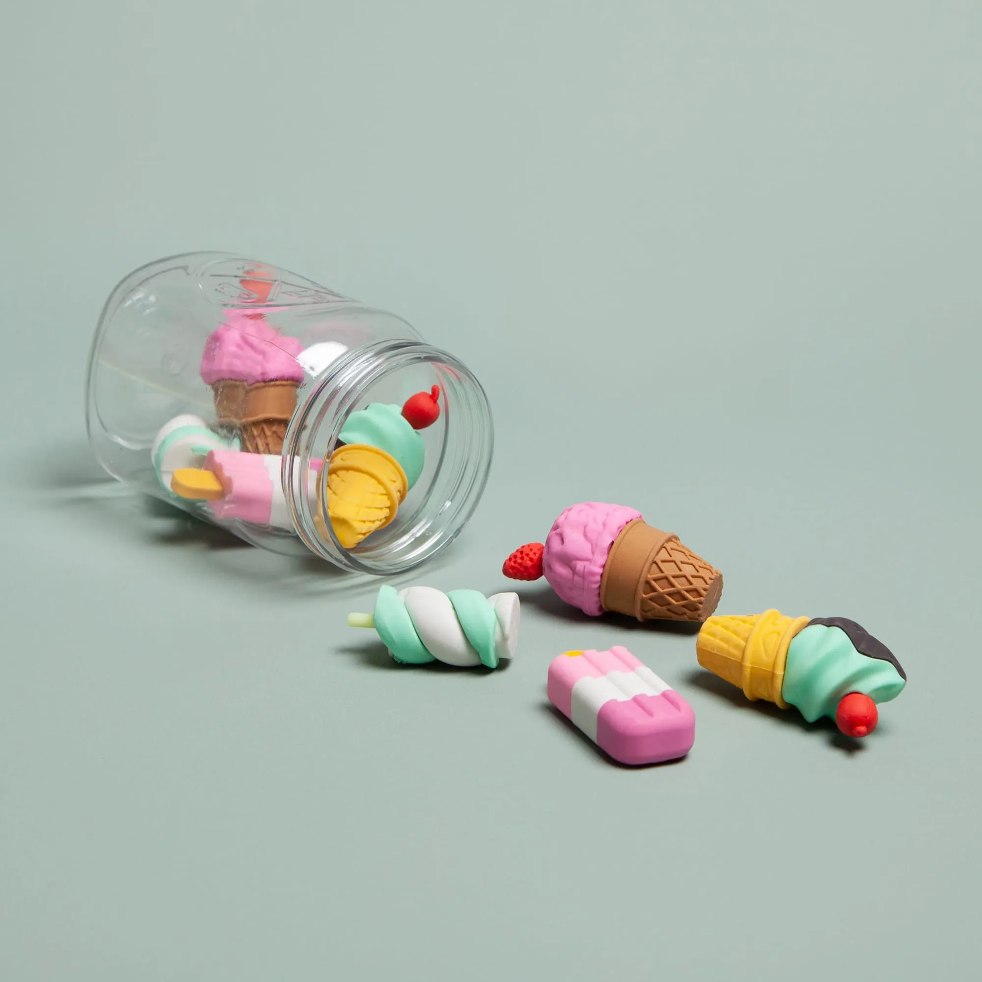 U Brands Sweat Treats Jar of Erasers, 8 CT