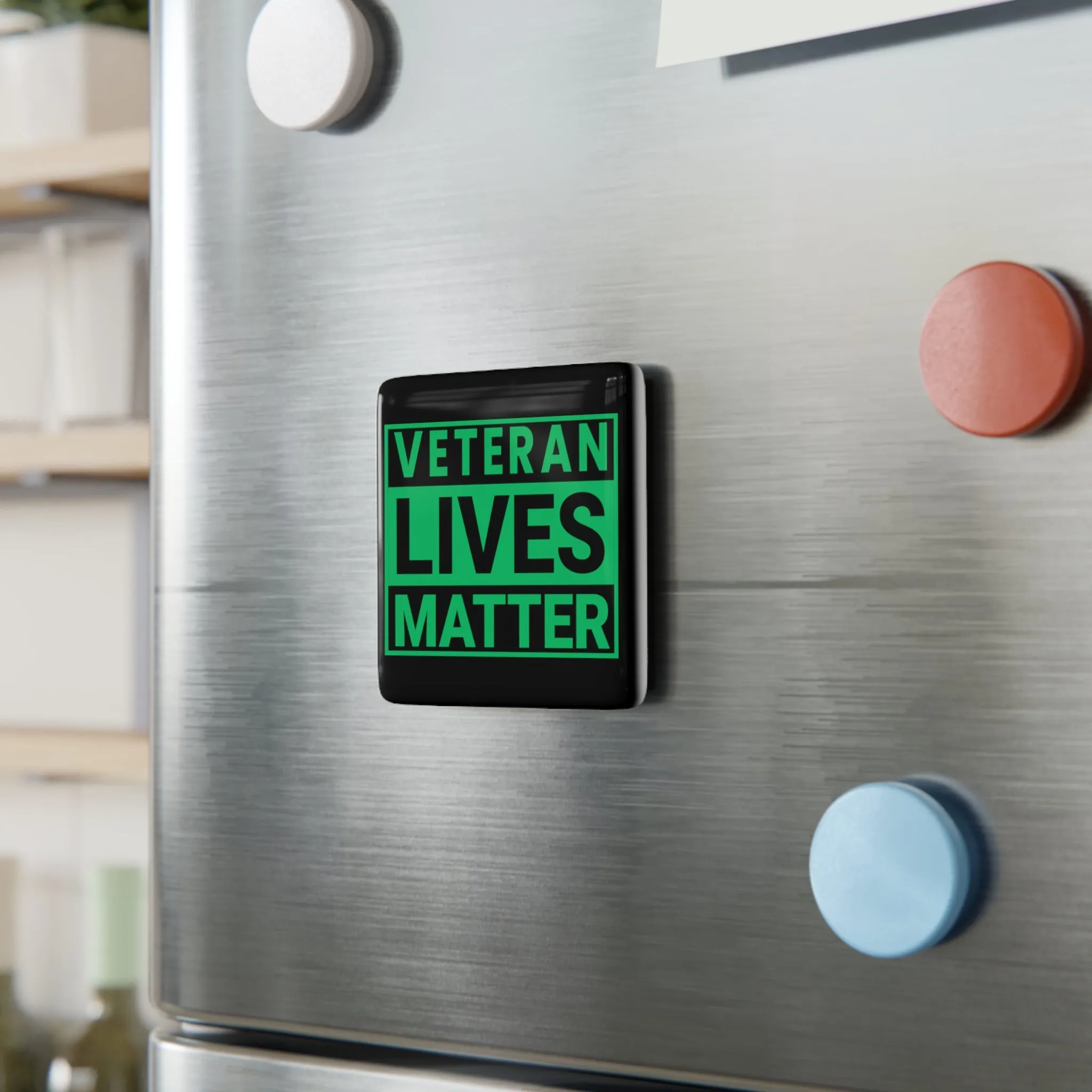 Veteran Lives Matter | Porcelain Magnet, Square