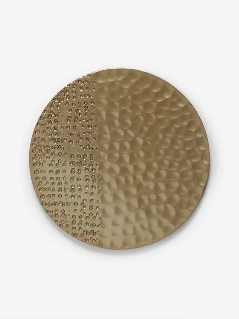 Westside Home Gold Hammered Coasters Set of Four