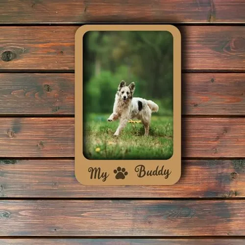 Zingy Gifts Cute Dog Custom Photo Fridge Magnets Set of 2